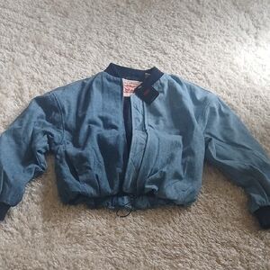 NWT LEVI 2 TONED DENIM BOMBER